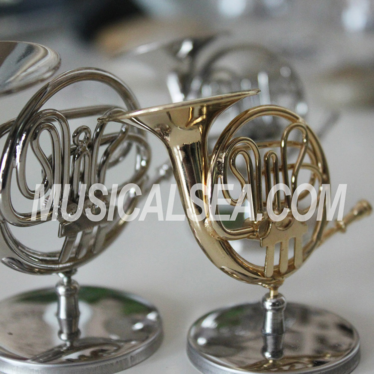 mini metal french horn
